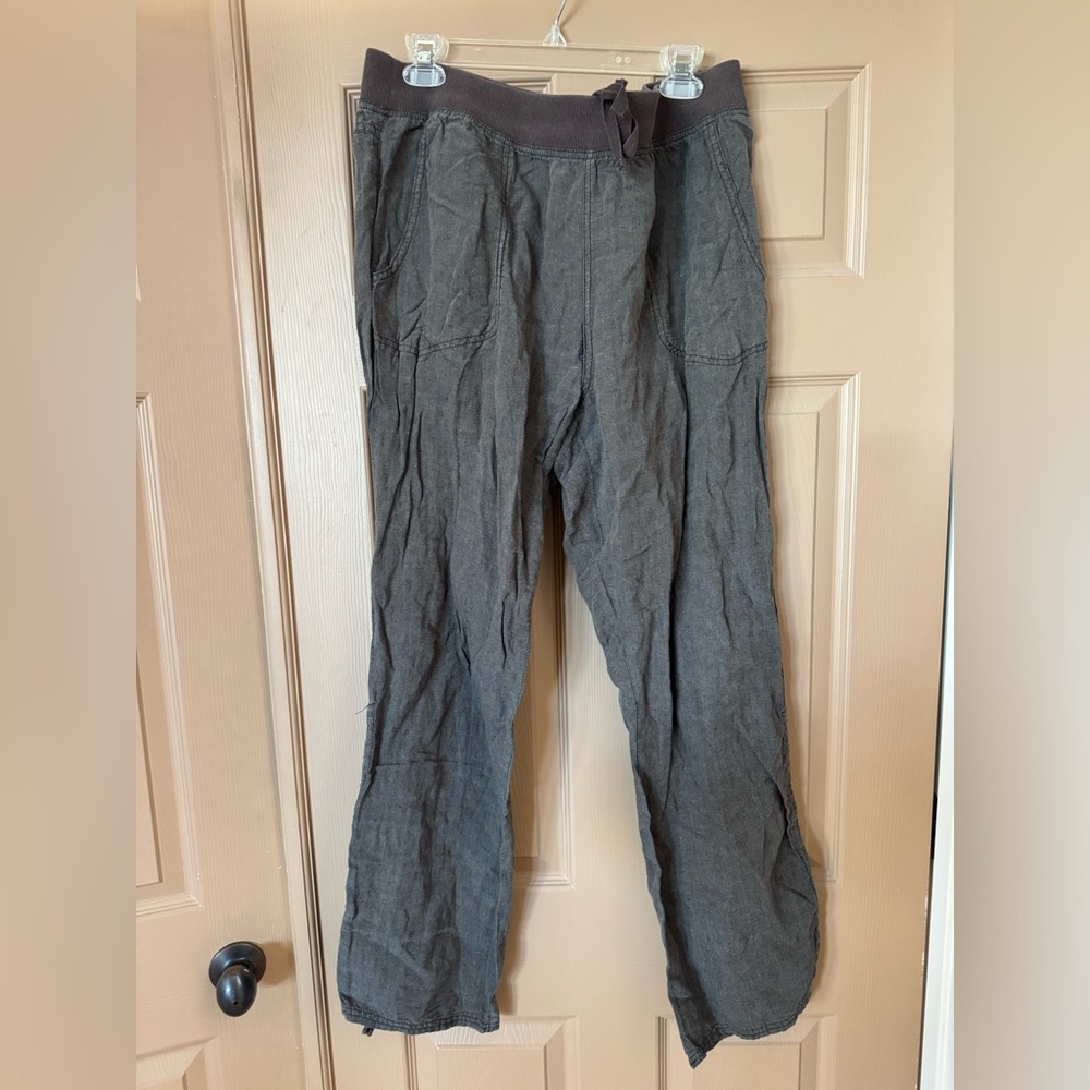 Toad&Co women’s Charcoal Gray Linen-Blend pants